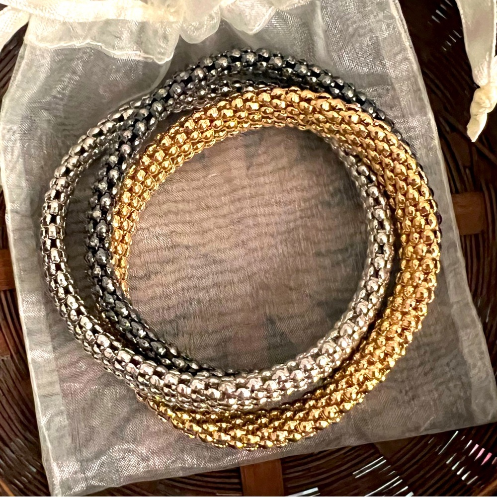 Triple entwined bracelet